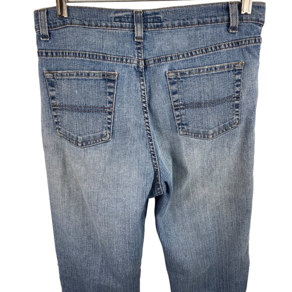 St Johns Bay Womens Stretch Bootcut Blue Denim Jeans Size 10 - Picture 6 of 8